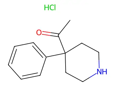 4-Acetyl-4-phenylpiperidine hydrochloride structure