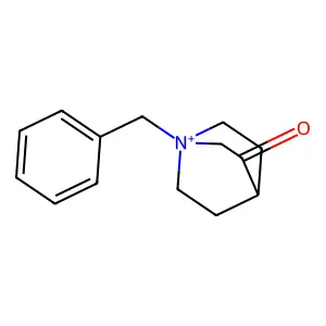 1-Benzyl-1lambda(5)-azabicyclo(2.2.2)octan-3-one structure