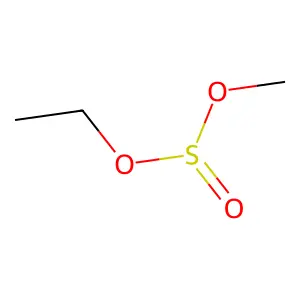 Ethyl methyl sulphite structure