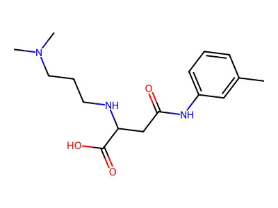 2-((3-(Dimethylamino)propyl)amino)-4-oxo-4-(m-tolylamino)butanoic acid structure