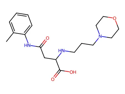 2-((3-Morpholinopropyl)amino)-4-oxo-4-(o-tolylamino)butanoic acid structure