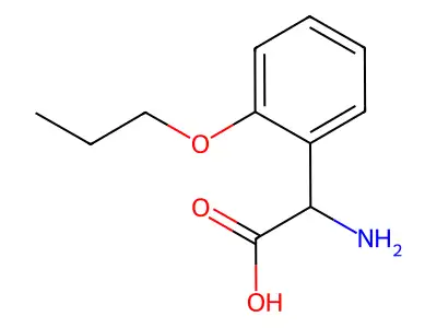 2-amino-2-(2-propoxyphenyl)acetic Acid structure