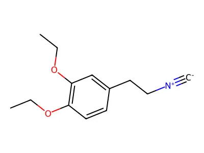 1,2-Diethoxy-4-(2-isocyanoethyl)benzene structure