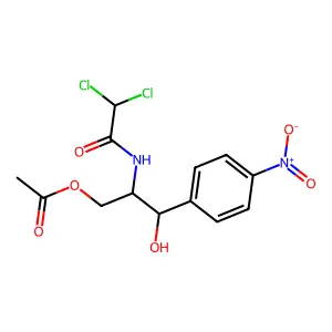 Chloramphenicol 3-acetate structure