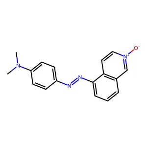 5-((p-(Dimethylamino)phenyl)azo)isoquinoline 2-oxide structure