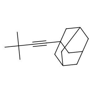 Tricyclo(3.3.1.13,7)decane, 1-(3,3-dimethyl-1-butynyl)- structure