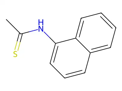 Ethanethioamide, N-1-naphthalenyl- structure