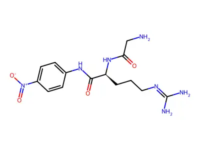 Glycine-L-Arginine p-nitroanilide dihydrochloride structure