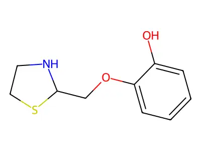 Phenol, 2-(2-thiazolidinylmethoxy)- structure