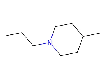 1-Propyl-4-methylpiperidine structure