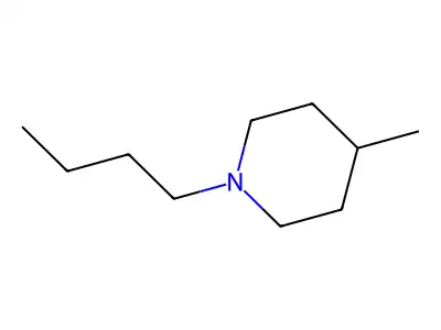 1-Butyl-4-methylpiperidine structure