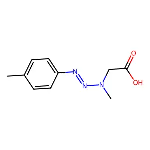 2-[Methyl-[(4-methylphenyl)diazenyl]amino]acetic acid structure