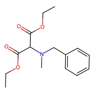 Diethyl 2-(benzyl(methyl)amino)malonate structure