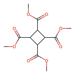 Tetramethyl cyclobutane-1,2,3,4-tetracarboxylatato(2-) structure