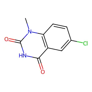 6-chloro-1-methylquinazoline-2,4(1H,3H)-dione structure