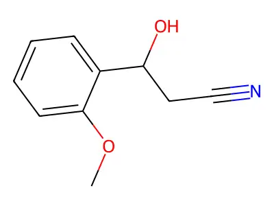3-Hydroxy-3-(2-methoxyphenyl)propanenitrile structure