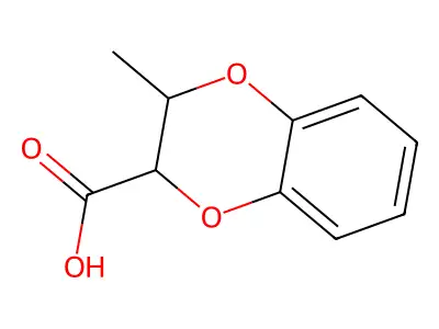 3-Methyl-2,3-dihydro-1,4-benzodioxine-2-carboxylic acid structure