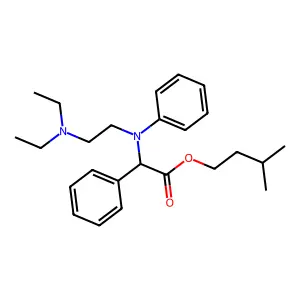N-(2-(Diethylamino)ethyl)-N,2-diphenylglycine isopentyl ester structure