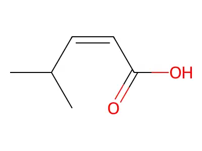 4-甲基戊-2-烯酸 structure