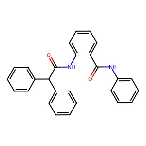 2-[(diphenylacetyl)amino]-N-phenylbenzamide structure