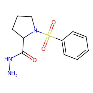 1-(苯磺酰基)吡咯烷-2-甲酰肼 structure