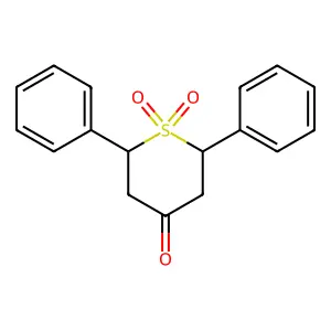 2,6-二苯基四氢噻喃-4-酮S,S-二氧化物 structure