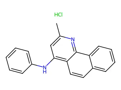 (2-Methylbenzo[h]quinolin-4-yl)phenylamine, chloride structure