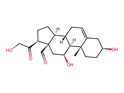 3-Hydroxy-delta(5)-aldosterone structure