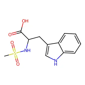 N-(Methylsulfonyl)tryptophan structure