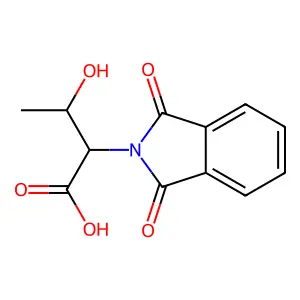 (2R,3S)-2-(1,3-Dioxo-2-isoindolinyl)-3-hydroxybutanoic Acid structure