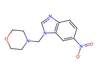 1H-Benzimidazole, 1-(4-morpholinylmethyl)-6-nitro- structure