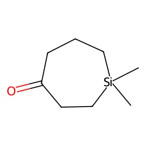 Silacycloheptan-4-one, 1,1-dimethyl- structure