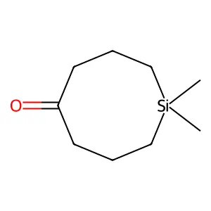 Silacyclooctan-5-one, 1,1-dimethyl- structure