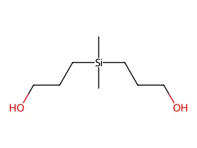 3,3'-(Dimethylsilanediyl)bis(propan-1-ol) structure