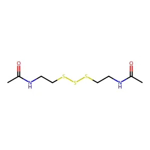 N-(2-(3-(2-(Acetylamino)ethyl)trisulfanyl)ethyl)acetamide structure
