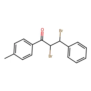 2,3-Dibromo-1-(4-methylphenyl)-3-phenylpropan-1-one structure
