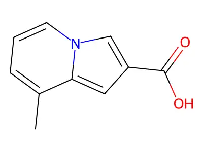 8-Methylindolizine-2-carboxylic acid structure