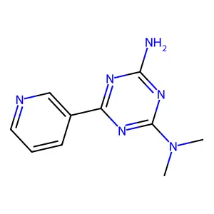1,3,5-Triazine-2,4-diamine, N,N-dimethyl-6-(3-pyridinyl)- structure