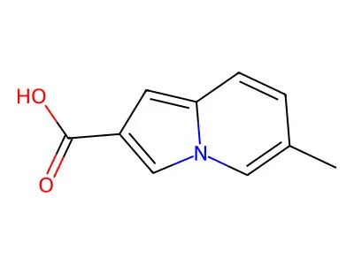 6-methylindolizine-2-carboxylic Acid structure