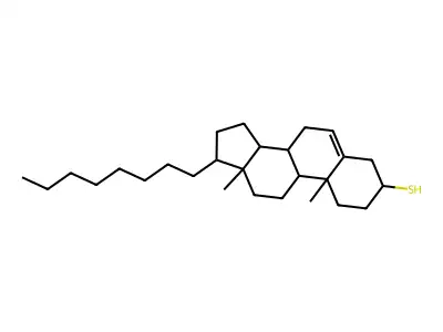 10,13-dimethyl-17-octyl-2,3,4,7,8,9,11,12,14,15,16,17-dodecahydro-1H-cyclopenta[a]phenanthrene-3-thiol structure