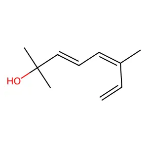 3,5,7-Octatrien-2-ol, 2,6-dimethyl- structure