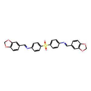 4-(Piperonylideneamino)phenyl sulfone structure