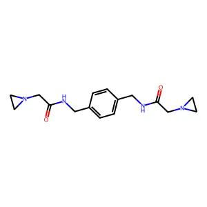 1-AZIRIDINEACETAMIDE, N,N'-(p-PHENYLENEDIMETHYLENE)BIS- structure