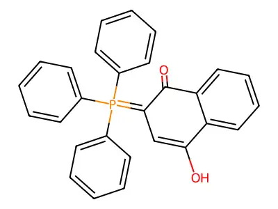 1(2H)-Naphthalenone, 4-hydroxy-2-(triphenylphosphoranylidene)- structure