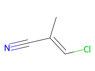 2-Propenenitrile, 3-chloro-2-methyl- structure