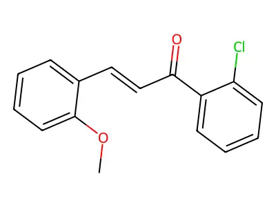 1-(2-Chlorophenyl)-3-(2-methoxyphenyl)prop-2-en-1-one structure