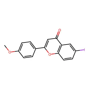 6-Iodo-4'-methoxyflavone structure