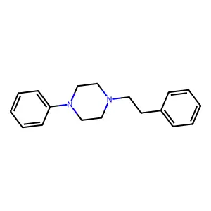 Piperazine, 1-phenethyl-4-phenyl- structure