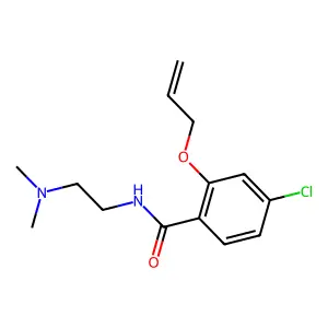 Benzamide, 2-(allyloxy)-4-chloro-N-(2-(dimethylamino)ethyl)- structure