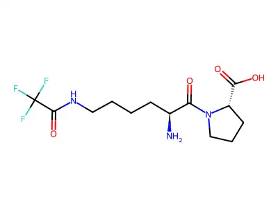 H-Lys(Tfa)-Pro-OH structure